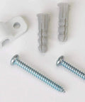 Metal Shelf Clips For Wire Shelving 48 Pack Rock Solid Heavy Duty Easy Install White Finish with screws and anchors