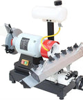Heavy Duty Automatic Knife Grinder And Saw Blade Sharpener Featuring Cast Iron Base And Linear Guides, compact design.