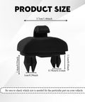 Dimensions of Two Pack Inner Sun Visor Clips Car Visor Holder Hook Makeup Mirror Bracket Replacement For OEM 8U0857562A 8E0857563A