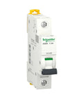 Heavy Duty Single Pole Miniature Circuit Breaker 6 Amp C Curve Switch White Electrical Safety Pack Of Twelve on a white background.