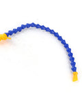 Single blue coolant pipe with round flat nose for 12 Pack Round Flat Nose CNC Coolant Pipes For Lathes Mills And Hydraulic Systems.