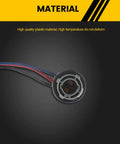 LED Bulbs Socket Wiring Harness BAY15D 2057 2357 7528 showing high-quality plastic and heavy-duty design