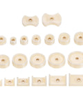 20 Piece Watch Case Press Die Kit With Nylon Fitting Dies For Table Model Capping Machine Includes Round Square And Shield Dies For Back Case Repair DIY Friendly White ABS Plastic