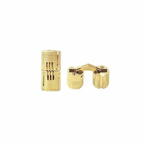 12mm Invisible Brass Barrel Hinge For DIY Gift Boxes And Home Furnishings, 180 Degree Flip Shutter Hinge in open and closed positions