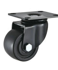 Heavy Duty Nylon Wheel Caster For Furniture And Equipment Swivel Stem Casters With Brake 2.5 Inch And 3 Inch Sizes