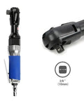 Badass Heavy-Duty 90 Degree Air Ratchet Wrench All Metal Right Angle Pneumatic Trigger, 3/8 drive socket, compact design.
