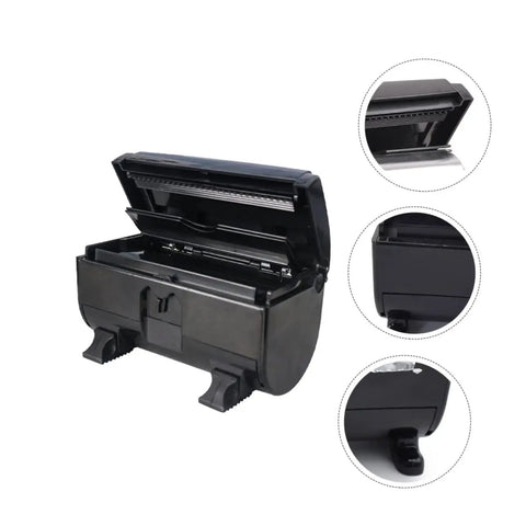 Tin Foil Cutter Machine With Automatic Storage Box For Hairdressing And Nail Art Supplies, open with visible steel cutter and details