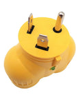 NEMA TT-30 RV Power Splitter Adapter 125V 30A Lighted TT-30P to Dual TT-30R Receptacles 3750 Watt 3-Prong Plug