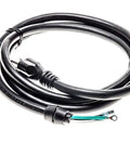 Top Shelf Replacement Air Compressor Power Cord With Integrated Molded Strain Relief And Simple Plug Configuration for easy connections.