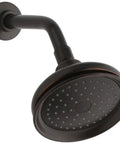 Fairfax 2.5 GPM Wall-Mount Showerhead With Katalyst Spray for Maximum Coverage Oil-Rubbed Bronze Finish showing Master Clean face