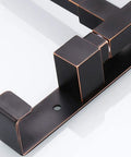 Close-up of Oil Rubbed Bronze 4 Arm Swivel Towel Rack Wall Mount With Hooks For Bathroom Door And Kitchen, Space Saving Towel Bar Organizer
