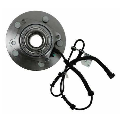 2 Piece Front Wheel Hub And Bearing Assembly Set For Chrysler Town And Country Grand Caravan Routan CV 2012 2015 2008 2019 2009 2014 Front Left And Right Replacement showing detailed single hub with wiring harness