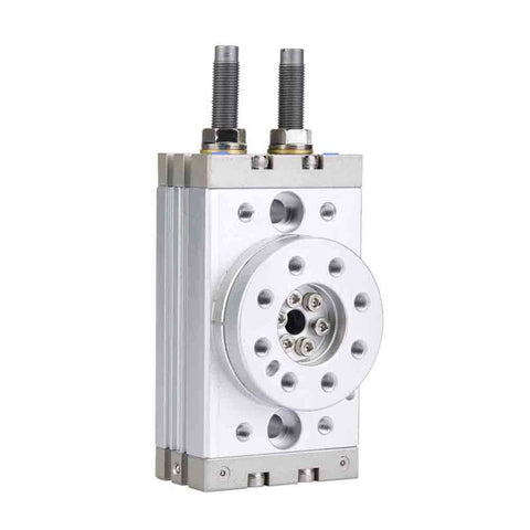 180° rotary pneumatic air cylinder, aluminum alloy, 18mm, adjustable angle, front view