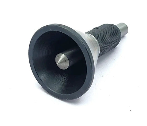Pro Grade En31 Alloy Steel Bell Punch And Center Punch Set For Spot On Round Bar Centering Machinist Home Garage Diy Gear Killer Precision Easy Handling Setup, showing detailed design and grip profile.