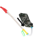 Manual Seed And Fertilizer Spreader With Comfortable Shoulder Strap And Ergonomic Handle for farm garden and vegetables, camo bag