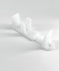 5 Pack Adjustable Bypass Sliding Door Guides For Closet Doors White Fits Three Quarter To One And Three Eighths Inch Thick