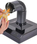 Straight Up Slick Mini Solder Fume Extractor With Adjustable Telescopic Arm And Integrated Led Light, fume extractor with flexible hose in use.