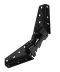 Beefy Heavy Duty Folding Bed Lifting Hinge with adjustable self-locking mechanism and silent hydraulic buffer, black steel