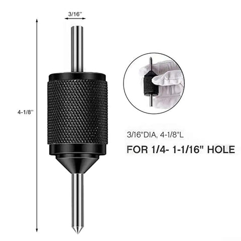 Center Aligner Punch Set With Hardened Steel Punches, 3 16th Inch Diameter tool details showing measurement