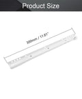 14 Inch Cold Rolled Steel Drawer Slide Glide Kit, white, 300mm showing size for kitchen or office cabinets.