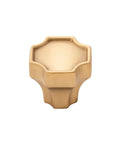 Seven Pack Octagon Knobs In Brushed Golden Brass One And One Quarter Inch Width For Kitchen Cabinets Drawers And Doors