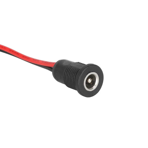 Beefy 5.5x2.1mm Power Socket for Scooters with cable, showing high current female connector and plastomer cover.