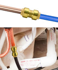 12 Pack One Half Inch Push To Connect Plumbing Fittings Straight Couplings With Disconnect Clip for copper PEX CPVC pipe installation