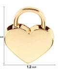 Mini Heart Shaped Padlock With Keys For Jewelry Box Diary Storage Box Gold Pack Of 2 Small Metal Locking Lockset For Secure Keepsakes And Gifts, heart-shaped gold padlock, 1.5 x 1.2 inches