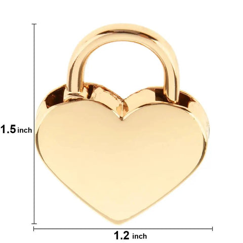 Mini Heart Shaped Padlock With Keys For Jewelry Box Diary Storage Box Gold Pack Of 2 Small Metal Locking Lockset For Secure Keepsakes And Gifts, heart-shaped gold padlock, 1.5 x 1.2 inches