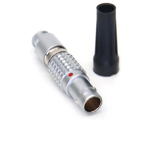 Push Pull Self Lock Circular Connector 0B 7 Pin Plug For Aviation And Industrial Electronics Cameras And Test Gear High Density Mounting Saves Space And Supports 2 3 4 5 6 7 And 9 Pin Options With 180 Combinations, metal housing