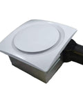 Slim Fit Super Quiet 90 CFM Bathroom Vent Fan With White Grille, Recessed Install For 2x6 Or 2x8 Ceilings, Energy Star Qualified view