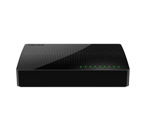 Eight Port Gigabit Desktop Network Switch with RJ45 Ports, 10/100/1000 Mbps, Auto Negotiation, US EU AU Plug Included