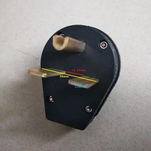 Heavy Duty Flush Mount Power Receptacle Nema 6 30R 30 Amp Straight Blade Outlet with brass pins shown from above
