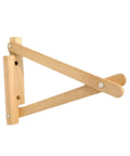 Beefy Wooden Shelf Bracket Heavy Duty Wall Mount Support for Everyday Minimalist Modern Interiors with Pre Drilled Wire Routing 27cm