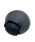Omni-directional front caster wheel for Roborock robot vacuums, gray plastic replacement part, close-up