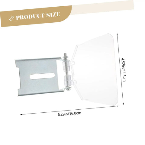 Clear Bench Grinder Dust Shield Guard Plate For Safer Grinding Lightweight Protective Eye Shield Made From Stainless Steel And Plastic