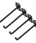 Heavy Duty Four Inch Pegboard Hooks For Three Eighths Inch Square Holes One And A Half Inch Spacing Steel Garage Wall Organizer Gear Storage Set