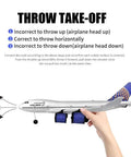Beginner Friendly Four Motor RC Airplane With 2 4G Remote Control EPP Crash Resistant Auto Stabilization LED Lights instruction