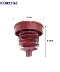 Built Tough 2 Pack Hydraulic Power Steering Pump Reservoir Cap Plug Cover Direct Fit Swap For Honda Odyssey size 1.34in x 1.42in red polymer