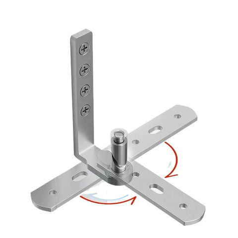 One Set Pivot Door Hinge For Wooden Doors With 360 Degree Rotation, Easy Swing Revolving Interior Door Hardware, Split Pivot Design