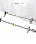Top Tier 3D Printer Lead Screw Guide Rail Kit With T10 Lead Screw And Brass Nut For Smooth Motion And Precision Printing In Various Sizes., T10 lead screw kit with brass nut, metal holders, and couplers
