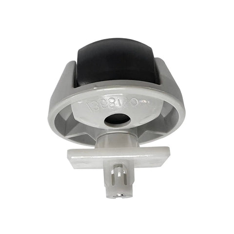 Front caster wheel for Roborock vacuum; omni-directional wheel with gray housing and black tire