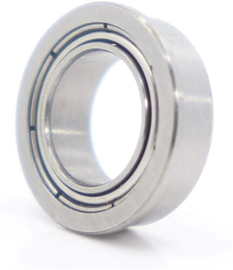 Beefy Flanged Ball Bearings FR1810ZZ 7.939 by 12.7 by 3.967 mm 10 Pack For RC Cars And Model Builds Inch Size Bearings Fits Lynx Super Speedway Front Axle 3 To 16 And Corally Pro 10 1 To 12, chrome steel flanged bearing