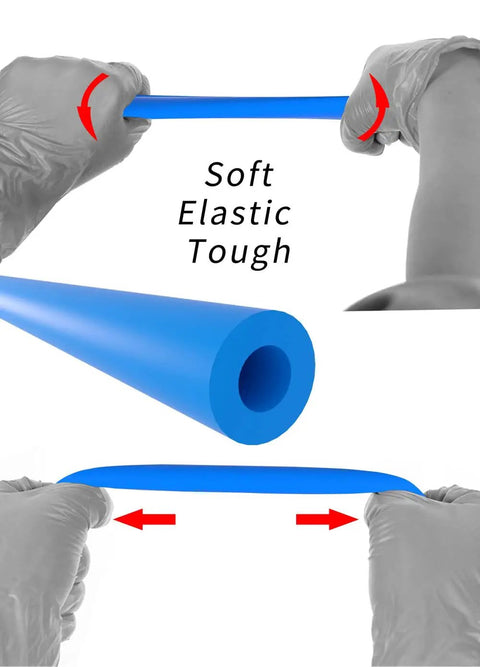 Bending and stretching 1.5 Meter Bike Frame Internal Housing Damper for 6mm Outer Diameter Cables, flexible blue foam sleeve