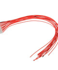 Top Shelf 13S 48V 35A BMS Protection Board For Lithium Ion Packs, featuring multiple red wires for connectivity in DIY projects.