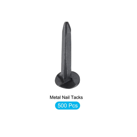 Hella Durable Metal Tack Nails 500 Piece Set showing a 13mm metal tack for woodworking projects and repairs.