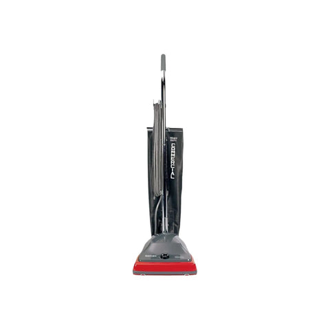 Sanitaire Commercial Upright Vacuum Cleaner With 5 Amp Motor And 12 Inch Cleaning Path Features Lightweight Design At Just 12 Pounds For Easy Maneuverability Plus A Spacious 18 Quart Shake Out Bag Capacity That Saves Money By Allowing You To Reuse The