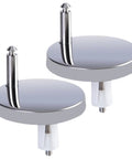 Stainless steel discs from Toilet Seat Hinge Replacement Kit With Expanding Screws And Quick Release Bolts Heavy Duty Nuts And Fasteners