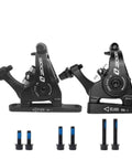 Rock Solid Mechanical Disc Brakes For Road And Cyclocross Bikes Flat Mount Caliper with bilateral piston design and accessories.