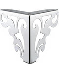 S Shaped Chrome Furniture Leg Carbon Steel Support For Cabinets And Vanities 5.9 Inch Replacement Leg For DIY Projects Sturdy Base Leg